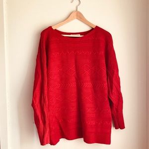 Red Liz Claiborne Sweater in Size XL